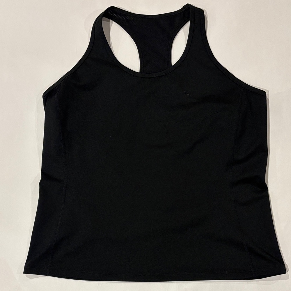 Racerback Lauren Ralph Lauren tank top in black. Size XL.